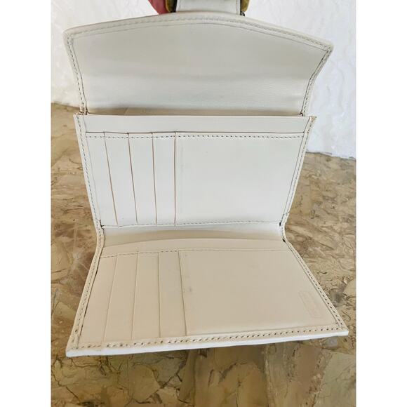 COACH LEGACY Ivory Signature Leather trim cream tote #7551 and wallet - Picture 10 of 10